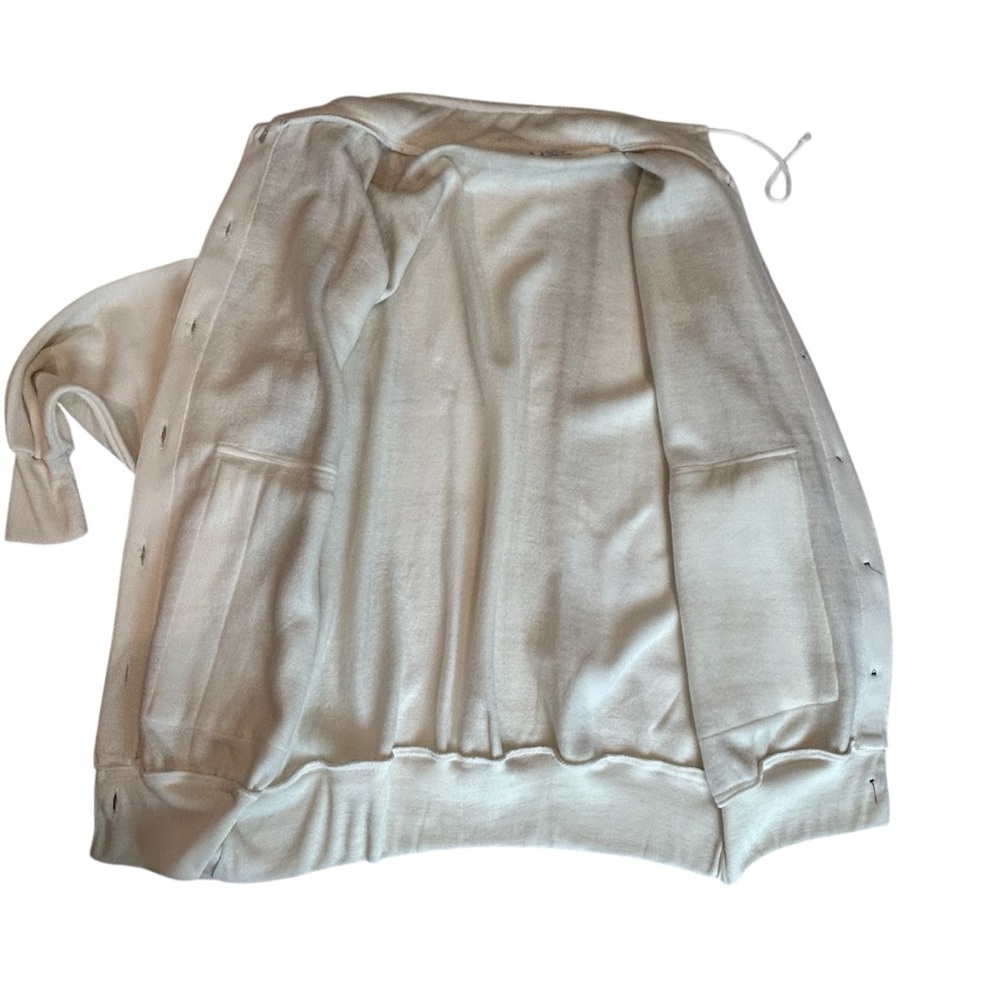 SOLD Special Events Vintage Brand and Style DIY Off White Cardigan Sweater L - Picture 7 of 15